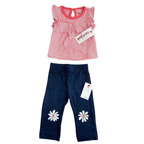 Cat & Jack Infant Girls 4 Pc. Set Size Newborn Pant Bodysuit Hoodie Jacket New - Picture 4 of 6